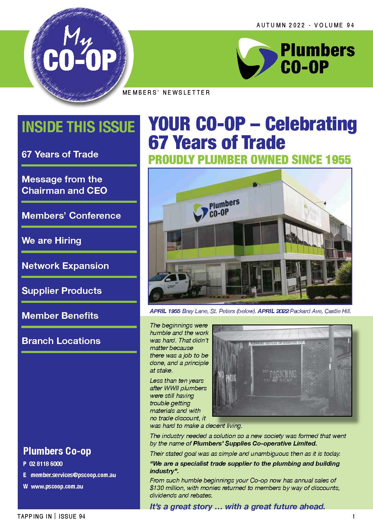 Newsletter Plumbers Supplies Cooperative